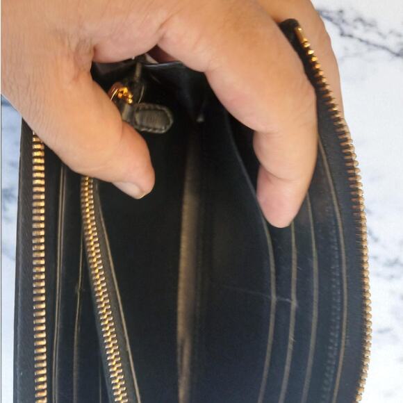 Prada Tessuto Nylon Quilted Zip Around Wallet in Black - Picture 12 of 13